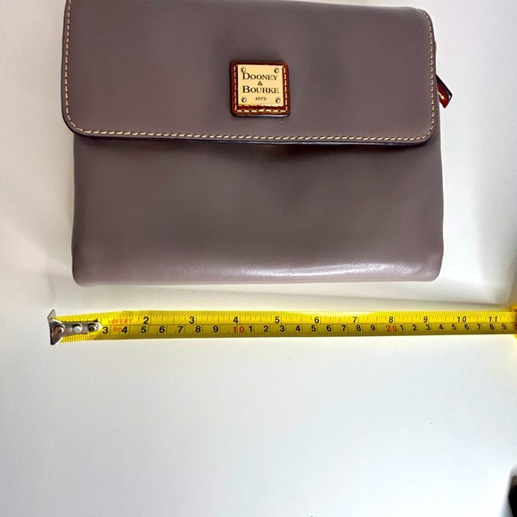 Dooney & Bourke Taupe Leather Crossbody - Picture 7 of 15